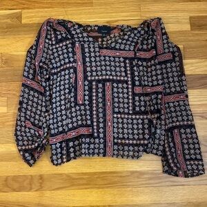 Lumiere Women’s Aztec Printed Blouse Size S